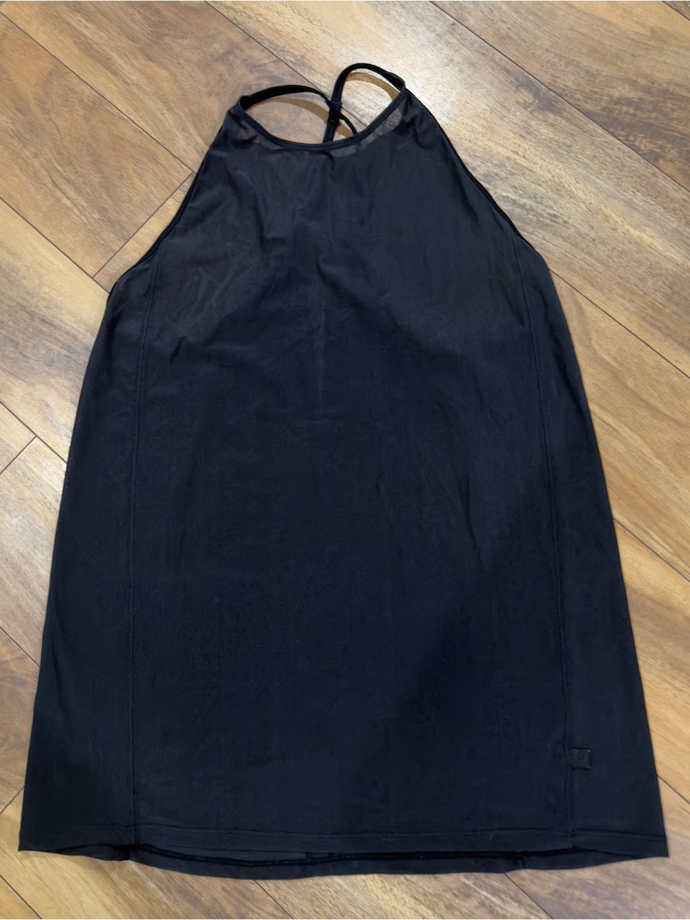Lululemon High Neck Mesh Racerback Tank Top Black Women’s Athletic Workout Yoga